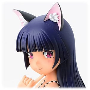 Kuroneko - 1/4 - Striped Swimsuit Nekomimi - 29