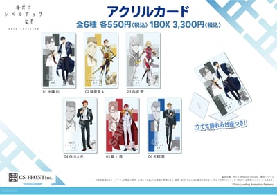 Zufällige Auswahl - Solo Leveling - Acrylaufsteller / Acrylkarten / Acrylbilder - CS. Front (1)