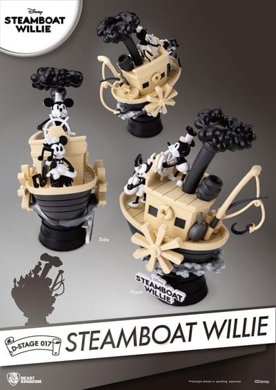 Micky & Minnie - Steamboat Willie Imagination D-Stage Diorama - Best Kingdom Toys - 3