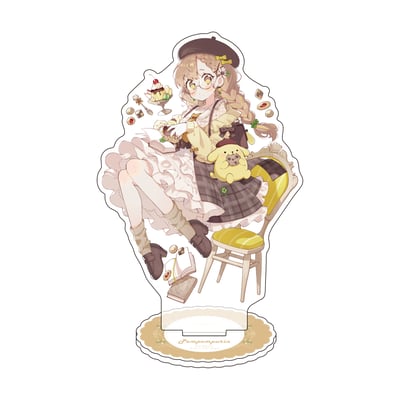 Eku Uekura x Pom Pom Purin - Eku Uekura x Sanrio Characters - Acrylaufsteller 03 - A3 (1)