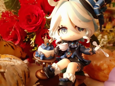 🍰🧁 · Statue PVC Furina - Sweet Afternoon Ode - Chibi Chara (13 cm) - Genshin Impact