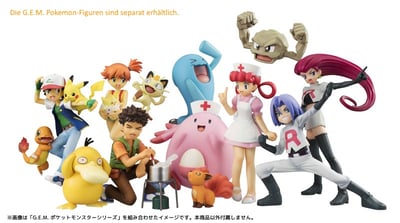 Rocko mit Kleinstein und Vulpix - Megahouse G.E.M. - 4