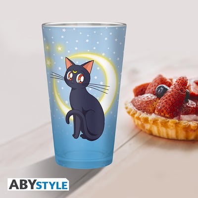 Sailor Moon - Großes 400 ml Glas - Luna und Artemis - AbyStyle (1)