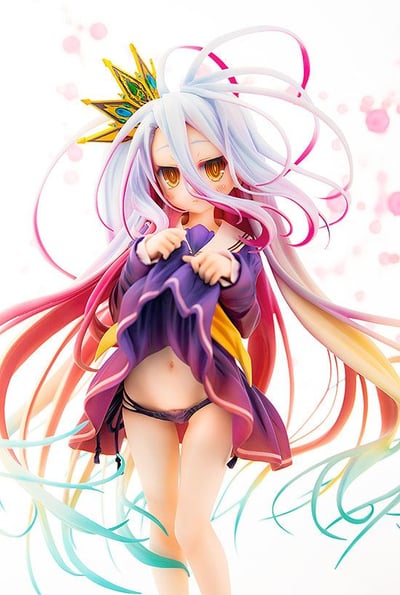 Shiro - Tuck Up Version avec Chibi Tet - Phat Company - Figurine 1/7 No Game No Life - 2