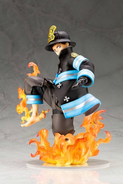 Shinra Kusakabe - Glow in the Dark Bonus Edition - Fire Force - ARTFX J - Kotobukiya - Re-Release - 4