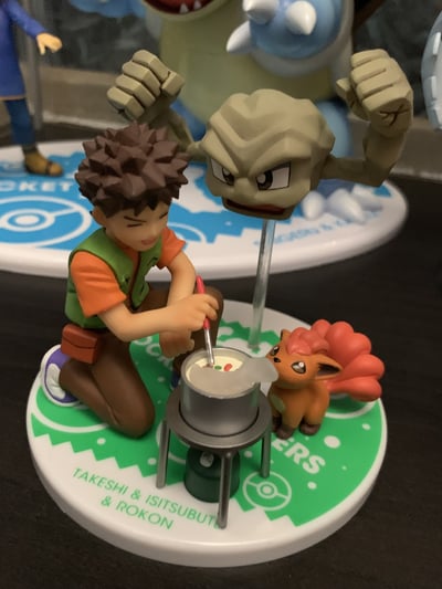 Rocko mit Kleinstein und Vulpix - Megahouse G.E.M.