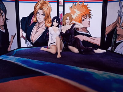 Rangiku and Bambietta enjoying Bleach together  · Rangiku Matsumoto (Relax Time) - Bleach - Banpresto
