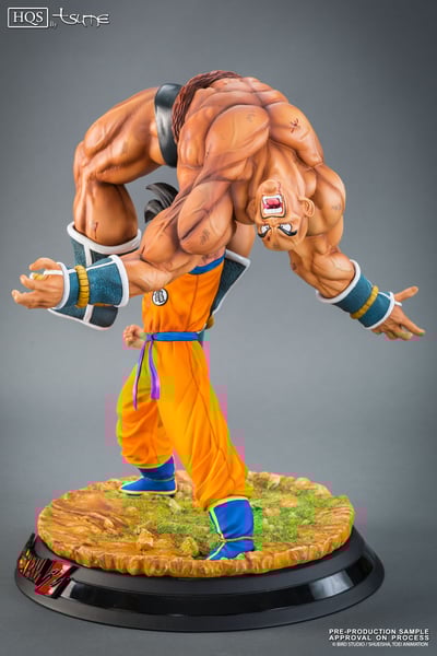 The Quiet Wrath of Son Goku (Son Goku and Nappa) – Limited HQS Statue Set with Enzan Showcase - 8