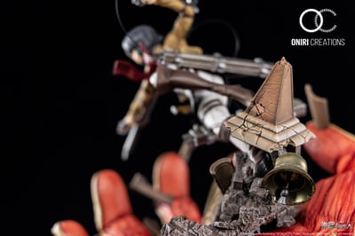 Mikasa vs. Amored Titan - Attack on Titan - Resin Diorama - Oniri Créations 13.jpg