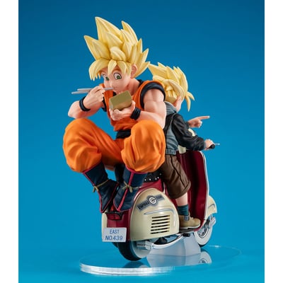 Super Saiyajin Son Goku, Son Gohan & Bike - Desktop Real McCoy EX - Megahouse - 1