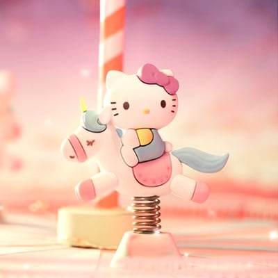 Zufällige Auswahl - Sanrio Characters - My Melody Carousel - Mini Figuren - Langbowang (1)