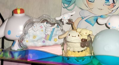 Zufällige Auswahl - Sanrio - Mini Figuren (Cinnamoroll Terrarium - Fluffy Happy Days) - Re-Ment
