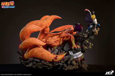 Naruto Shippuden Statue 1/8 Battle of Destiny Namikaze Minato vs Kurama 59 cm (2)