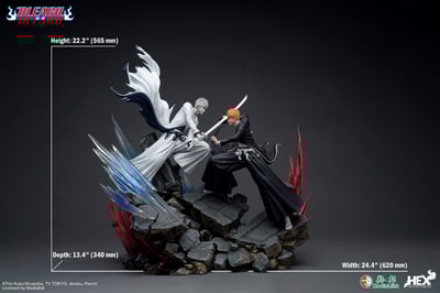 Ichigo Kurosaki vs Hollow Ichigo - Elite Dynamic Statue - Hex Collectibles (8)
