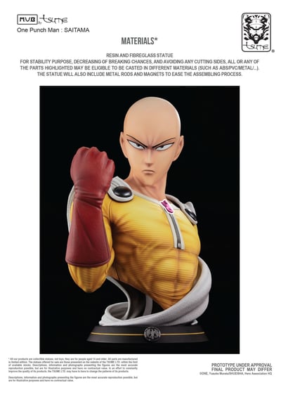 Saitama - My Ultimate Bust (Tsume) | Limited Edition Collector’s Statue - 2