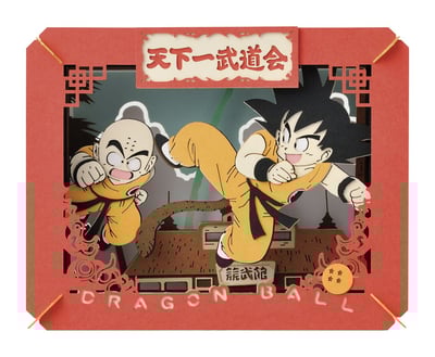 Son Goku & Krillin (The 22nd Tenkaichi Budokai) - Dragon Ball - Papiertheater - Ensky (1)