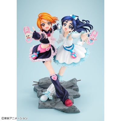 Cure Black & Cure White - Lucrea PVC Statue (Pretty Cure, Megahouse, 22 cm) - 4