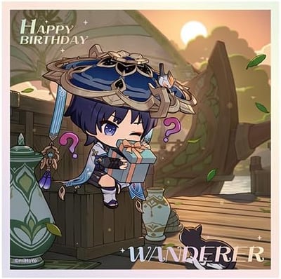 Wanderer - Genshin Impact - Shikishi (Heartfelt Wishes Series) - miHoYo (1)