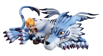 Garurumon & Yamato (Matt) Ishida - Megahouse G.E.M. Statue - 2