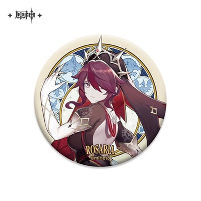 Rosaria - Genshin Impact - Mondstadt Series Chara Tin Plate Badge - Neuauflage (1)
