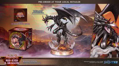 Rotäugiger schwarzer Drache - Schwarze Edition - First 4 Figures Yu-Gi-Oh! PVC Figur (2)