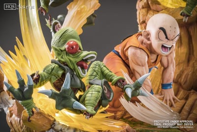 Krillin vs. Saibaman – Dragon Ball HQS Statue by Tsume - 1