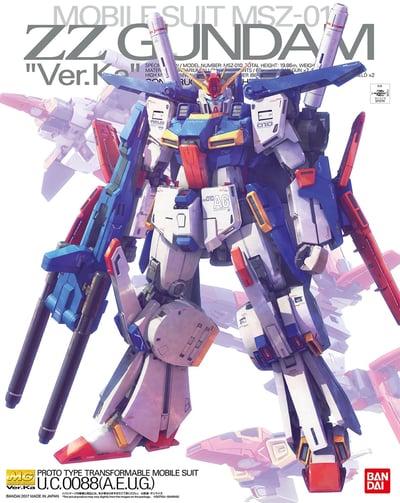 MSZ-01 ZZ Gundam Ver. Ka - Mobile Suit Gundam - MG 1/100 - Modelkit - Bandai Spirits (1)
