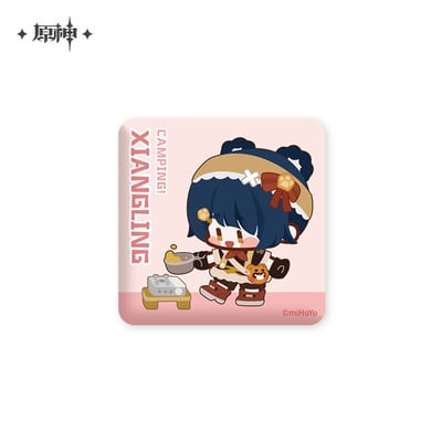 Xiangling - Genshin Impact Relaxing Camp Series - Button - miHoYo (1)