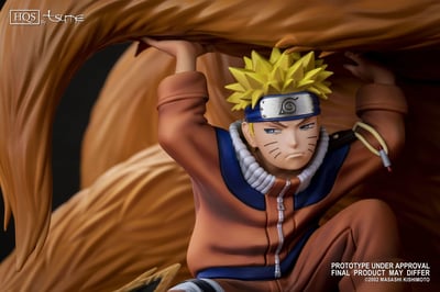 Naruto Uzumaki & Kyubi - Linked by Seal - Tsume HQS Statue - 5