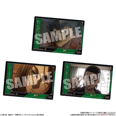 Schokoladen Waffel mit Sammelkarte - Attack on Titan The Final Season #2 - Bandai - 10 g (3)