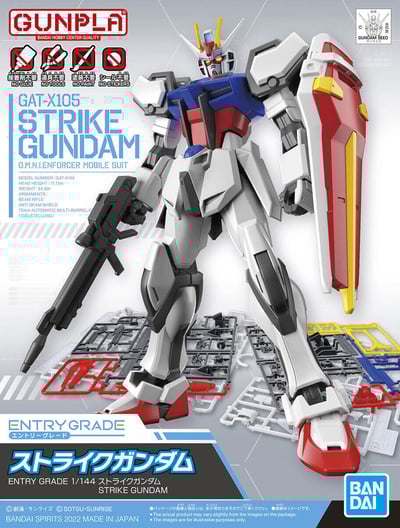 GAT X105 Strike Gundam - Mobile Suit Gundam SEED - EG 1/144 - Bandai Spirits (1)