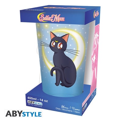 Sailor Moon - Großes 400 ml Glas - Luna und Artemis - AbyStyle (1)