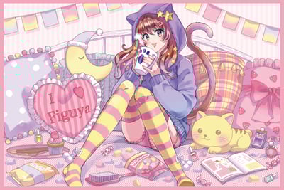 Limitierte Figuya Wellsoft-Flauschdecke mit Figu-chan Motiv by Bonmaru (1)