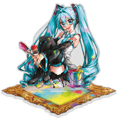 Hatsune Miku - Miku Expo 2024 - Acrylaufsteller (Miku Sitting) - Nashi (4)