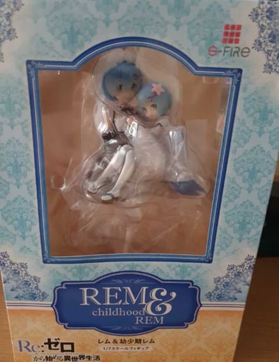 Rem & Childhood Rem - S-Fire - Sega Statue (Re:Zero, 23 cm) · Rem & Childhood Rem - S-Fire - Sega | Figurine Re:Zero 23cm