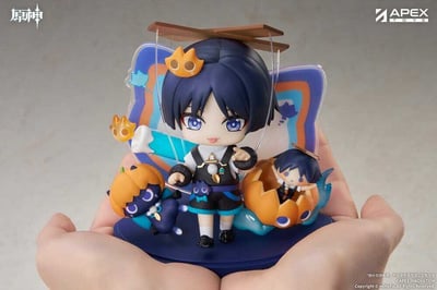 Genshin Impact You Ye Qi Xiang Series Chibi Chara PVC Statue Wanderer 10 cm     - 8
