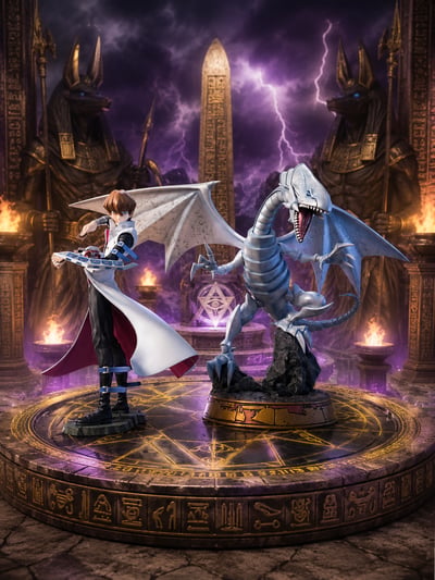 Blauäugiger weißer Drache - Yugioh  · Blauäugiger Weißer Drache - Weiße Edition - First 4 Figures Yu-Gi-Oh! PVC Figur