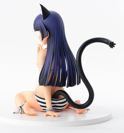 Kuroneko - 1/4 - Striped Swimsuit Nekomimi - 2