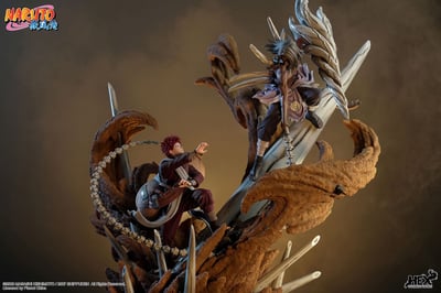 Gaara vs Kimimaro - Elite Dynamic Statue - Hex Collectibles (26)