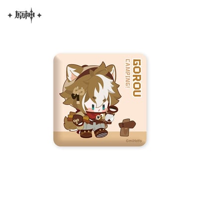 Gorou - Genshin Impact Relaxing Camp Series - Button - miHoYo (1)