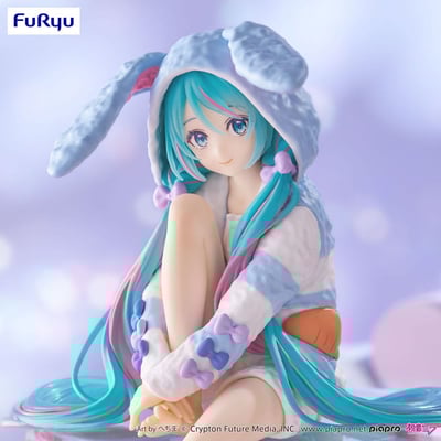 Hatsune Miku - Blue Color - Rabbit Ear Hood Pajama - Noodle Stopper - Furyu - 2