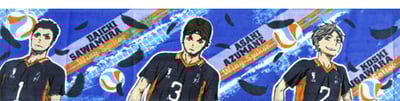 Haikyuu - Handtuch /Schal - Daichi Sawamura, Asahi Azumane und Koshi Sugawara - 1