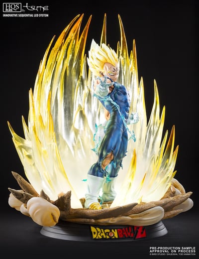 Majin Vegeta - Tsume HQS+ 1/4 Scale Resin Figur mit LED - 9
