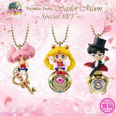Sailor Moon, Sailor Chibi Moon und Tuxedo Mask - Twinkle Dolly Special Set - 5