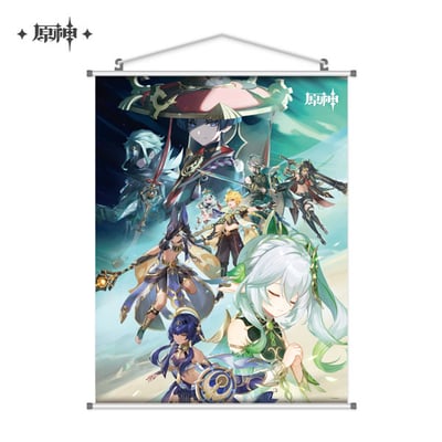 Genshin Impact (Theme Tapestry) - King Deshret and the Three Magi - Wallscroll - miHoYo (1)