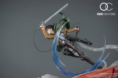 Levi vs. Female Titan - Attack on Titan - Resin Diorama by Oniri Créations - 3