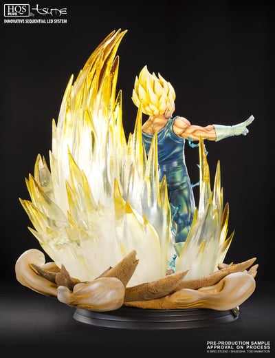 Majin Vegeta - Tsume HQS+ 1/4 Scale Resin Figur mit LED - 10