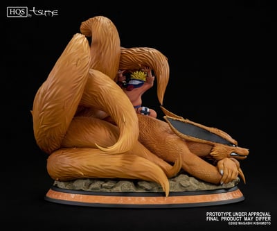 Naruto Uzumaki & Kyubi - Linked by Seal - Tsume HQS Statue - 8