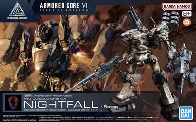 RaD CC-2000 Orbiter Nightfall Armored Core VI - 30 Minutes Missions - Model Kit - Bandai Spirits (1)