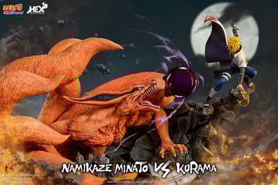 Naruto Shippuden Statue 1/8 Battle of Destiny Namikaze Minato vs Kurama 59 cm (1)